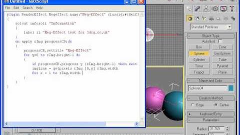 3dsmax maxscript render effect 2