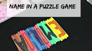 Name Puzzle DIY