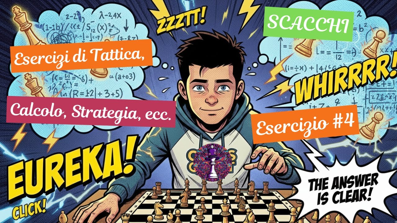 CALCOLA COME UN MAESTRO! 🧠 Esercizio#4 di Tattica, Calcolo, Strategia, etc. Risolviamolo Insieme! 🚀