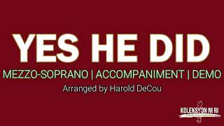 Yes He Did | Mezzo-Soprano Vocal Guide by Bro. Genesis Abalos