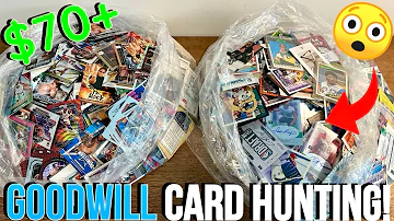 MASSIVE BAGS OF SPORTS CARDS SCORED AT GOODWILL!