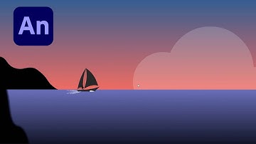Adobe Animate #36: How To Make 2D Animation of Sailboat