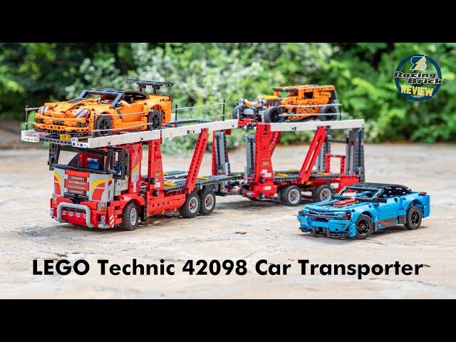 LEGO Technic 42098 Car Transporter unboxing, speed build and detailed  review 