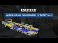 Robot loading and unloading stacking for nesting cells