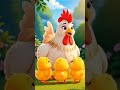 Mother Hen Caring for Her Chicks 🐔🐥❤️ | Cute Baby Chick Moments | Kids Animal Reel