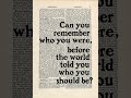 Can You Remember Who You Are? #motivation #2026goals #teachifyyourlife