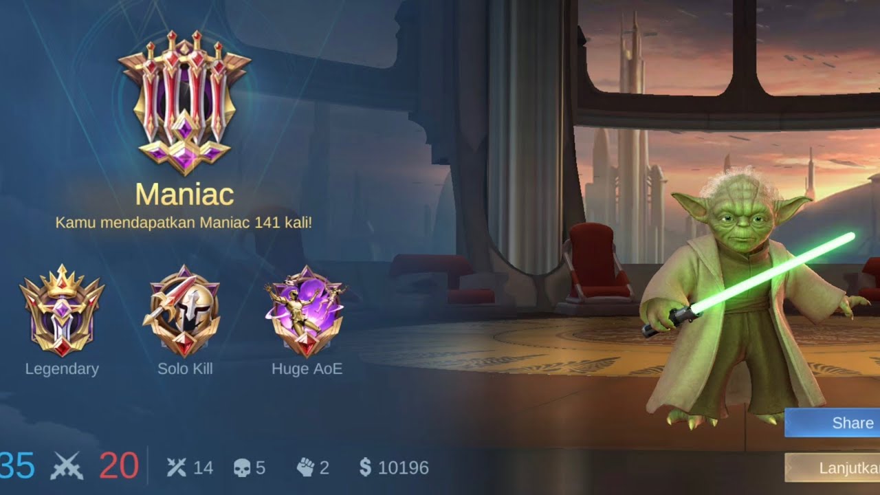 Cyclops Legendary Maniac membasmi lawannya 14 kali