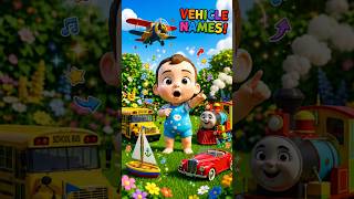 👉 WOW! 😲 Learn Vehicle Names for Kids 🚗✈️ | Fun Baby Learning #shorts