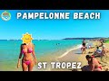 Beach Walk Saint-Tropez in 4K 💛 Pampelonne Beach 🧡 25th July 2021