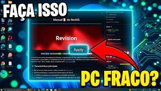 Como Deixar o Windows Mais Rápido e Leve com ReviOS Playbook! 🚀