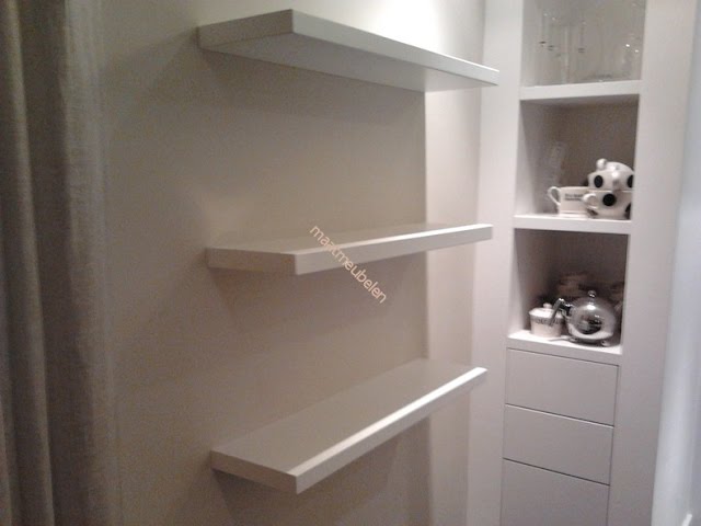 Zwevend schap of plank blind bevestigen aan met stalen pennen. Floating shelf attached wall. - YouTube