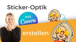 Erstelle unwiderstehliche Canva-Designs mit diesem coolen Sticker-Design | Canva-Tutorial (deutsch) screenshot 1