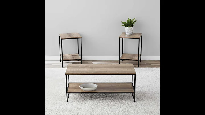 Mainstays 3-Piece Coffee & End Table Set Guided Assembly