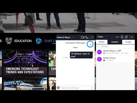 VBACE Attendee Tutorial – Stay Connected – Chat and Network with VBACE Attendees