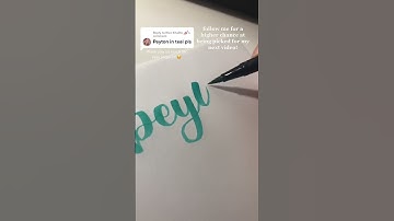 writing names in calligraphy pt. 895! #peyton #shorts