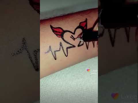 رسم حرف  في نبض القلب