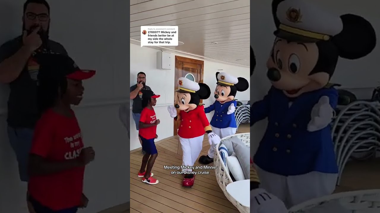 Meeting Mickey And Minnie On Disney Cruise