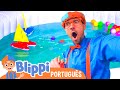 Aprendendo as Cores com Barcos | Blippi em Português | Vídeos Educativos para Crianças