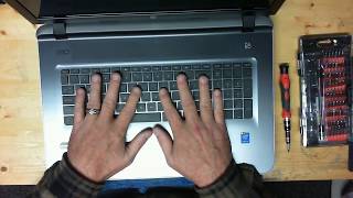 HP 17-g121wm laptop disassembly, take apart, teardown tutorial