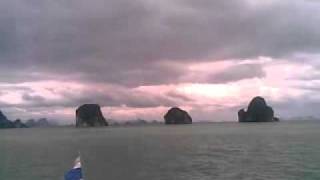 Green Sea, Blue sky, Grey clouds, Islands - my gift to viewers on new year - 2012