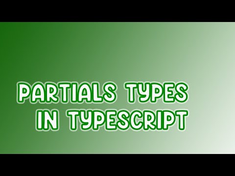 [ENG] Use Partials to create fillable data in Typescript
