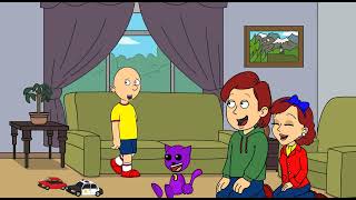 Caillou Gets Scared Of A Cat