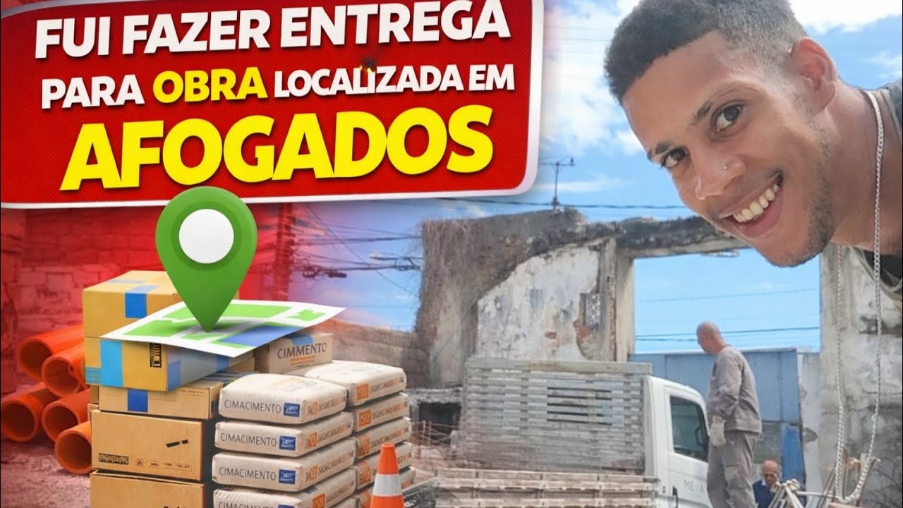 FUI FAZER ENTREGA PARA OBRA DE AFOGADOS PARA AVENIDA RECIFE 
