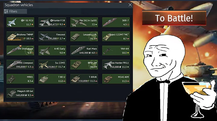 Best Squadron Vehicle Part 1 - F 5E FCU STOCK Grind !!!