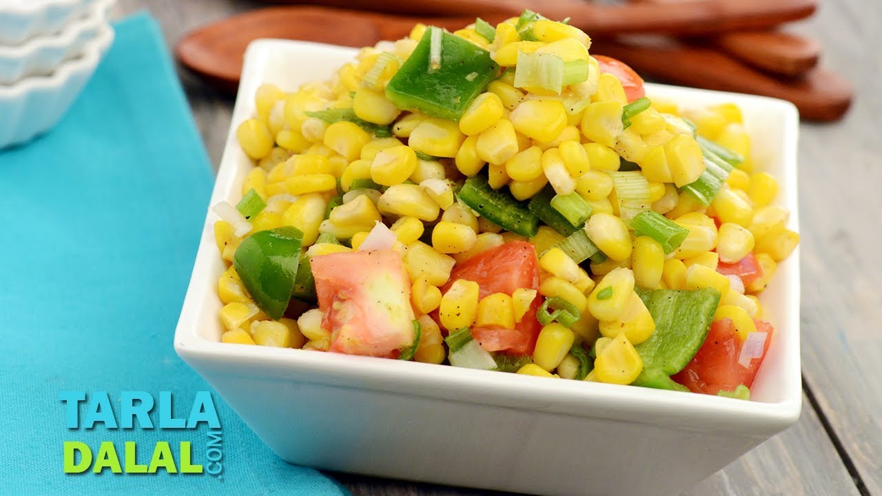 अमेरिकन स्वीट कॉर्न सलाद | American Sweet Corn Salad by Tarla Dalal