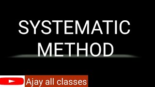 Systematic Method to Solve Equations