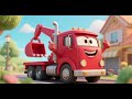 Red Truck and Loader Smile Song Nursery Rhymes Kids Songs