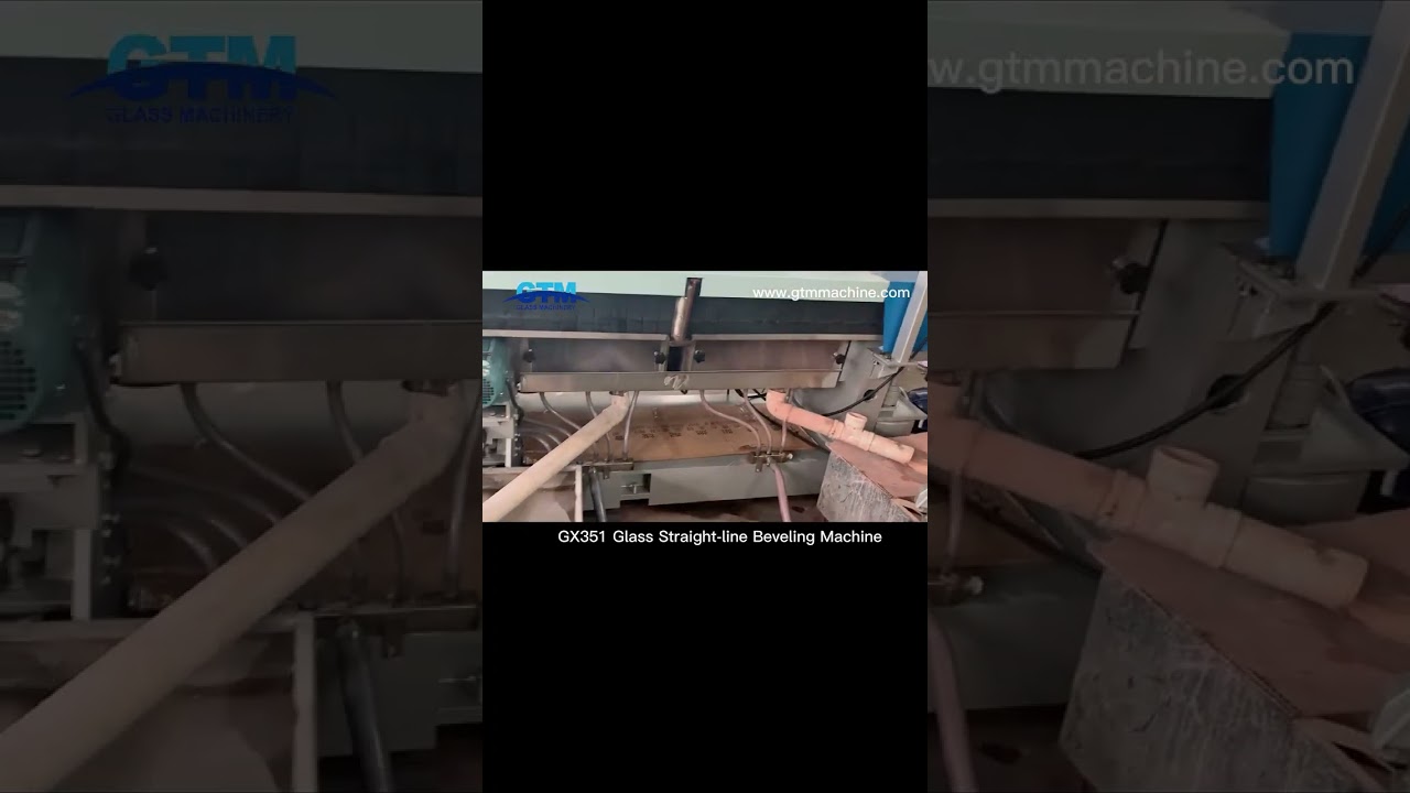 GX351 Glass straight-line Beveling machine.