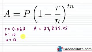 Compound Interest Word Problems Practice Test Full Solutions