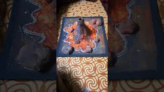 How to make easy volcano at home (EASY DIY VOLCANO) science experiments #volcano #shorts #DIY 🌋