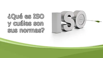 ¿Quién establece las normas ISO?