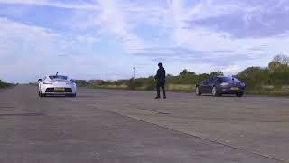 Aston Martin VaLk yrie v V anquish v V12 Vantage: DRAG RACE 