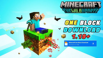 How to Download/Install One block Survival Map in Minecraft pe [1.19/1.20]   mcpe/bedrock