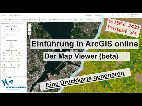 Druckkarte neuer Map Viewer - (GISFE mit ArcGIS online - Projekt 6)