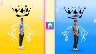 Trending King  Crown Photo Editing || New Picsart Photo Editing 2021 || Rajen Editz screenshot 3