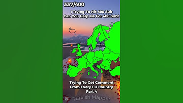 I Trying To Get Comment From Every EU Country Part 4 #europe #geography #mapping #shorts