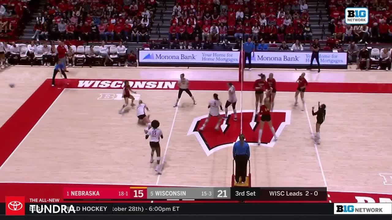 Highlights Nebraska Volleyball vs. Wisconsin YouTube