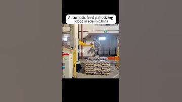 Intelligent factory palletizing robot. #machine #roboticpalletizer #factory #palletizer #robotics
