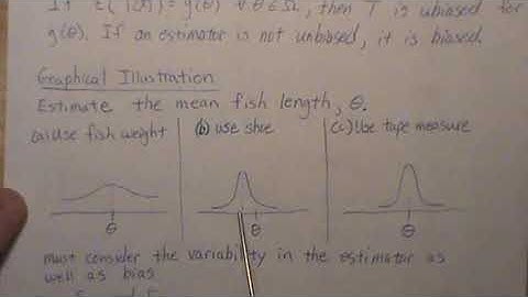 Unbiased Estimate and Mean Squared Error