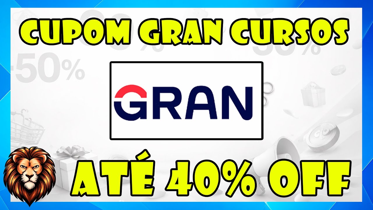 Cupom Gran Cursos Fevereiro 2026 até 40% OFF Cupom de Desconto Gran Cursos