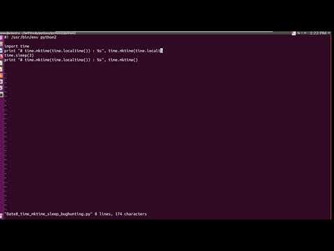 python2 time mktime