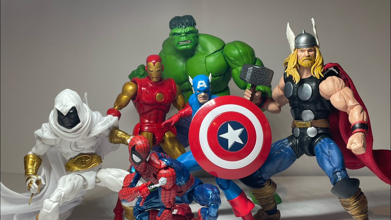 Reviewing My Custom Mafex and Marvel Legends Avengers Action Figures