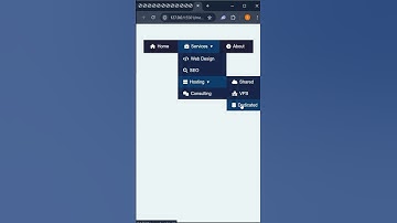 Modern Multi-Level Dropdown Menu with Font Awesome Icons | HTML & CSS Navigation Bar Tutorial