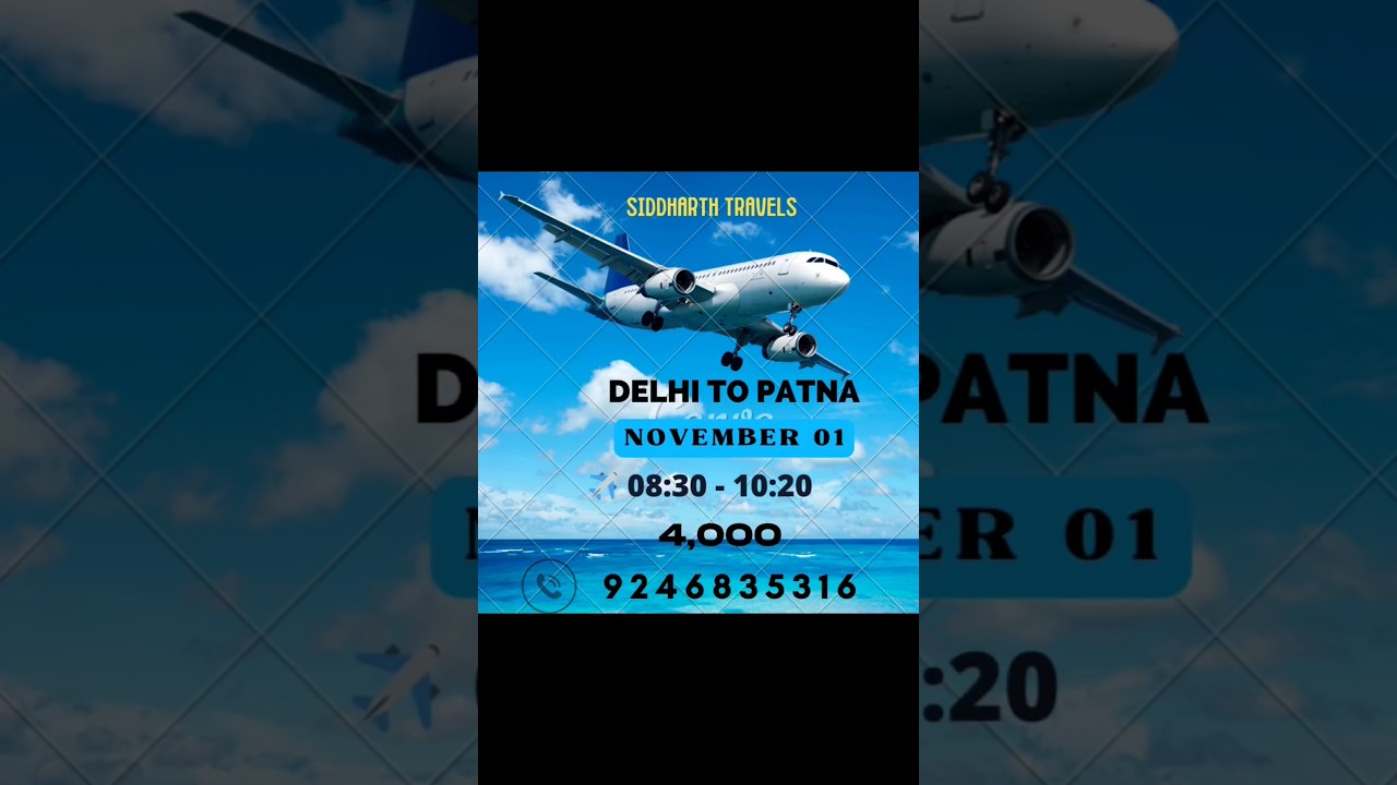 "BIG SAVINGS On Flights✈️, Delhi To Patna Lowest Fare Mania!! 🔥", Delhi To Patna Flight Offer✨