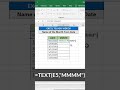 How to Extract Month Name from the Date in Excel | MS Excel Telugu