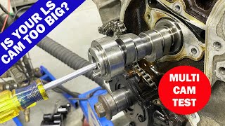 CHEAP, JUNKYARD LS CAM SWAPS. 4 CAMS TESTED. CAN YOUR LS CAM REALLY BE TOO BIG? HOW TO MAKE LS POWER